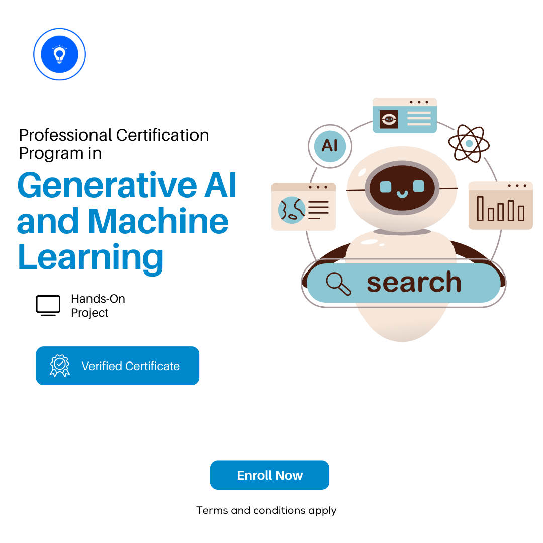 Professional Certificate Program in Generative AI and Machine Learning - IITG