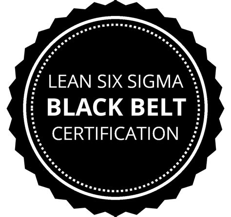 Certified Lean Six Sigma Black Belt