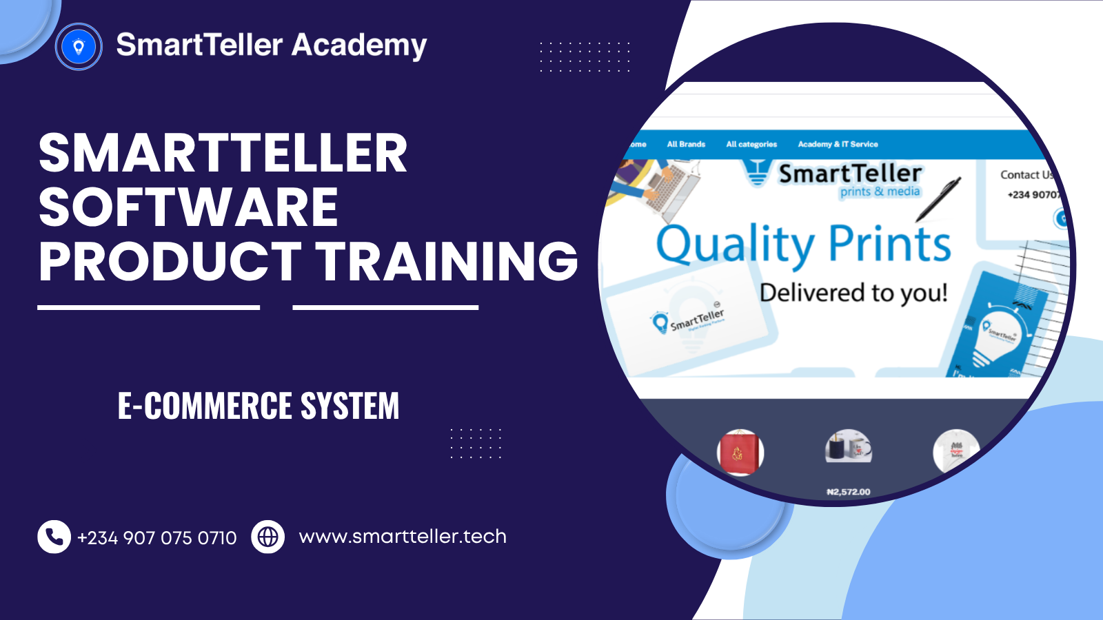 SmartTeller Software Product Training -  E-Commerce System