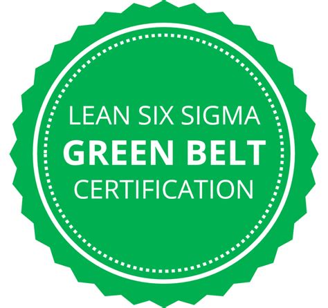 Certified Lean Six Sigma Green Belt